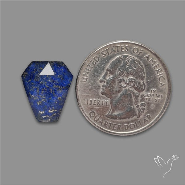 Rose Cut Himalayan Quartz With Lapis Lazuli Doublet