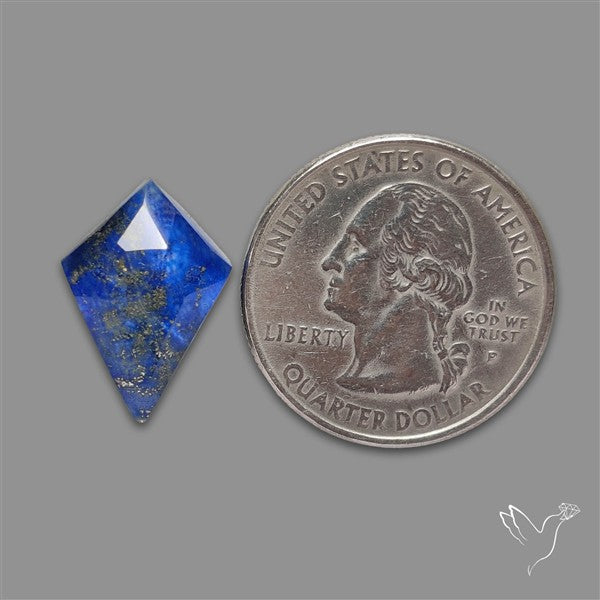 Rose Cut Himalayan Quartz With Lapis Lazuli Doublet