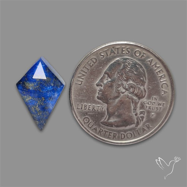 Rose Cut Himalayan Quartz With Lapis Lazuli Doublet