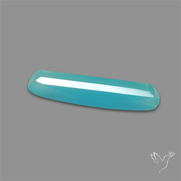 Long Step Cut Aqua Chalcedony