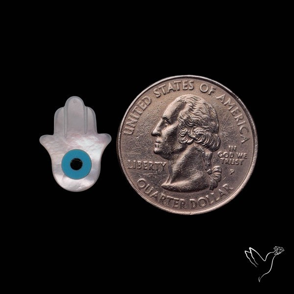 Mother Of Pearl Hamsa Carving