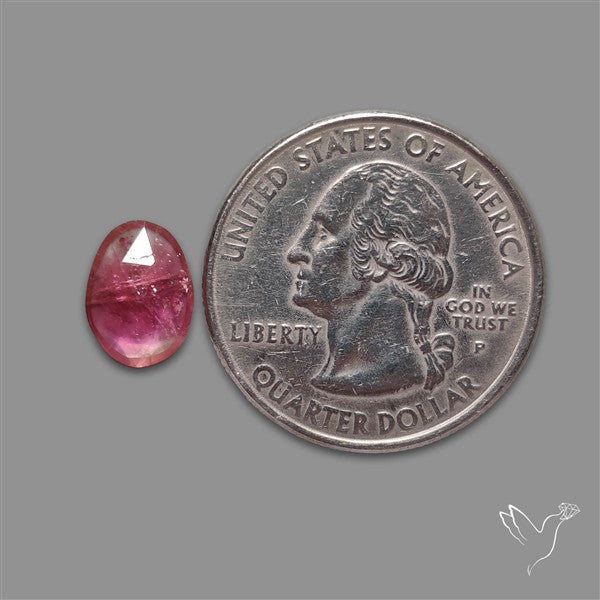 Rose Cut Pink Tourmaline Small