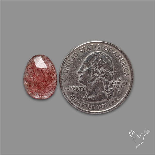 Rose Cut Strawberry Quartz Cherry Tanzurine