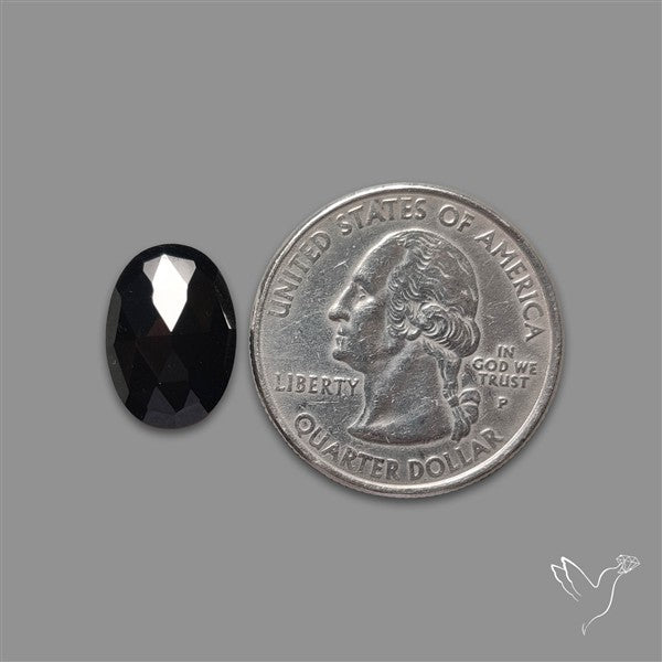 Rose Cut Black Spinel
