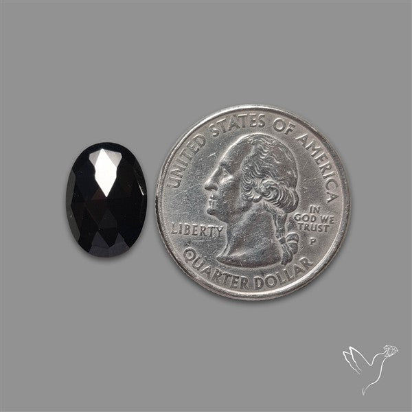 Rose Cut Black Spinel