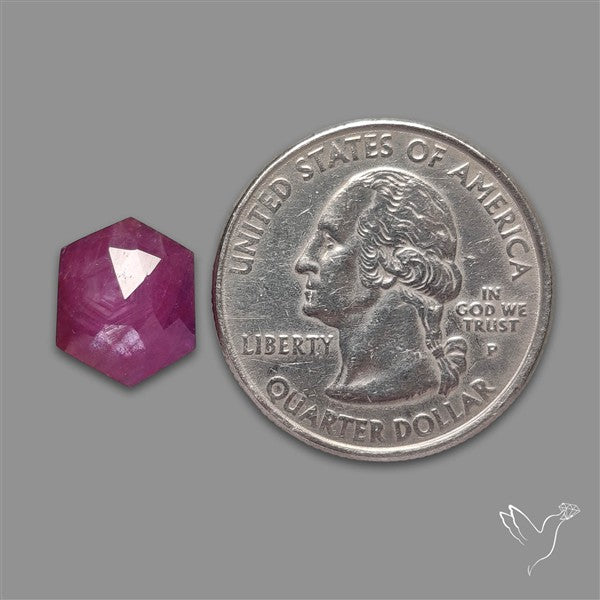 Rose Cut Flashy Guinea Ruby