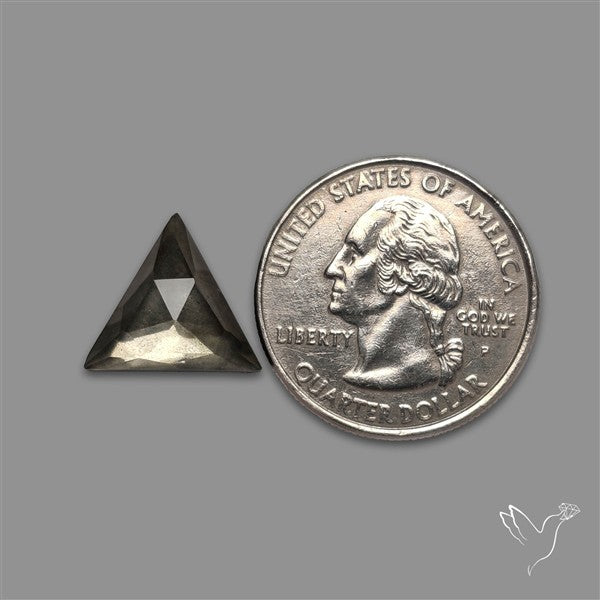 Pyrite and Quartz Doublet Rose Cut