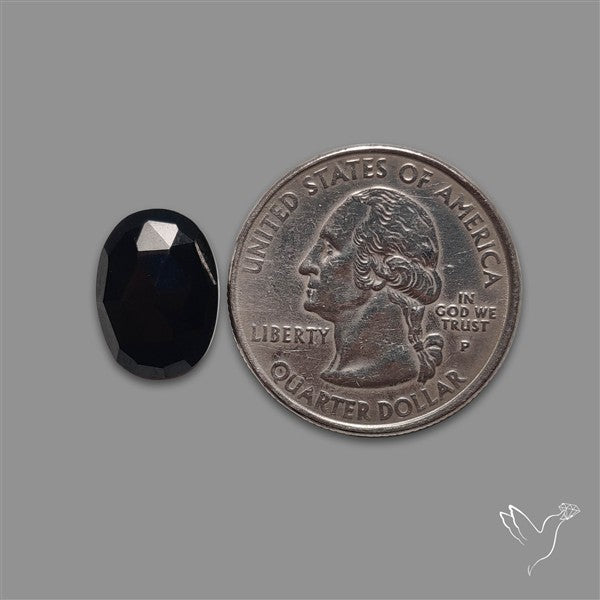 Rose Cut Black Spinel