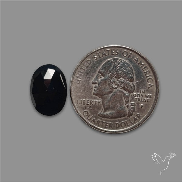 Rose Cut Black Spinel