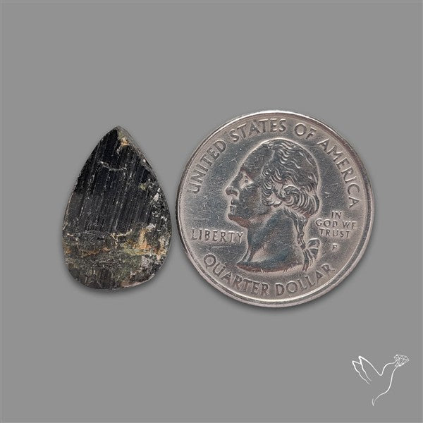 Raw Face Black Tourmaline Druzy