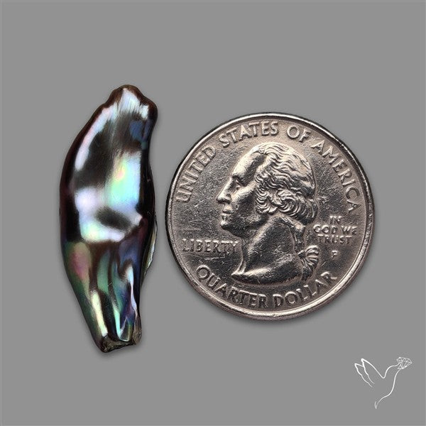Titanium Coated Biwa Pearl