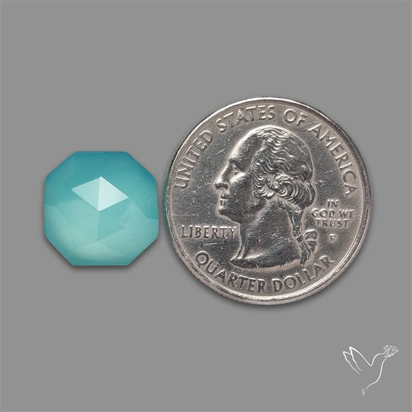 Rose Cut Paraiba Chalcedony