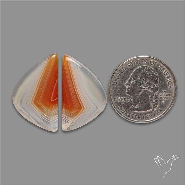 Red Lake Superior Agate Pair
