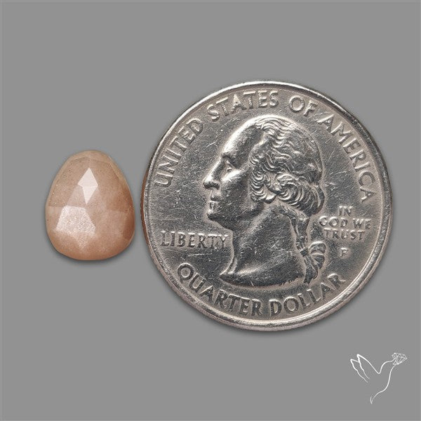 Rose Cut Peach Moonstone