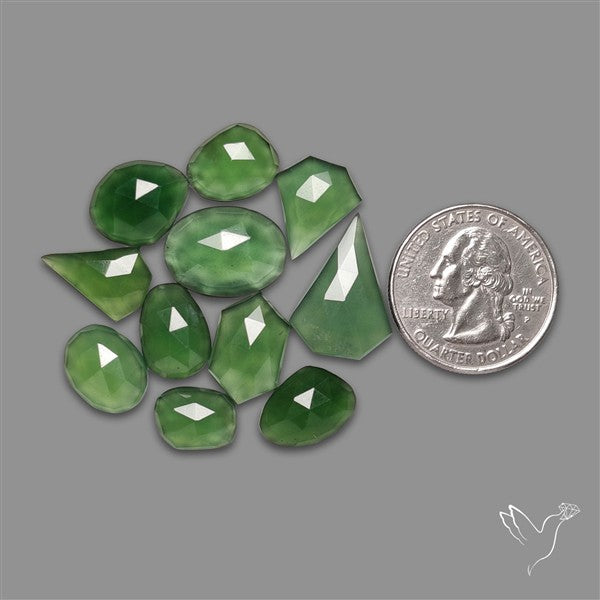 Rose Cut Gemmy Serpentine Lot