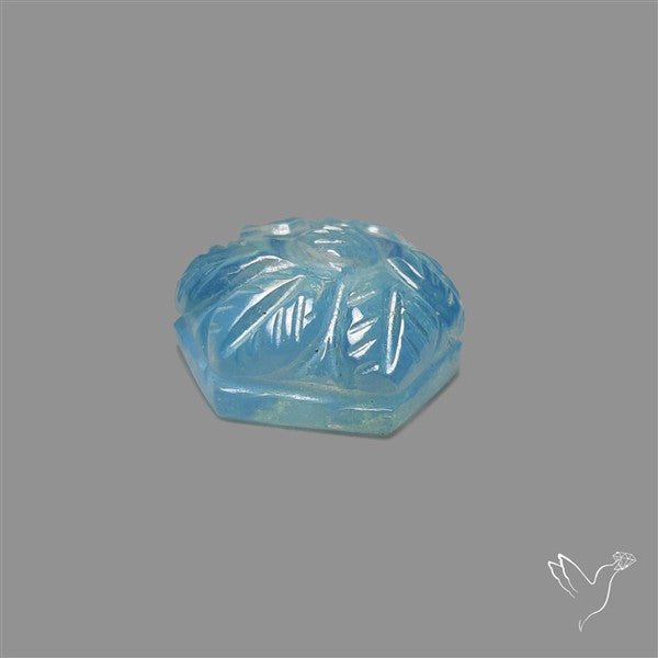 Aquamarine Mughal Carving