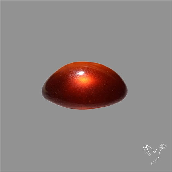 Hessonite Garnet Cabochon Gemmy Deep Red