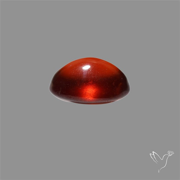 Hessonite Garnet Cabochon Gemmy Deep Red