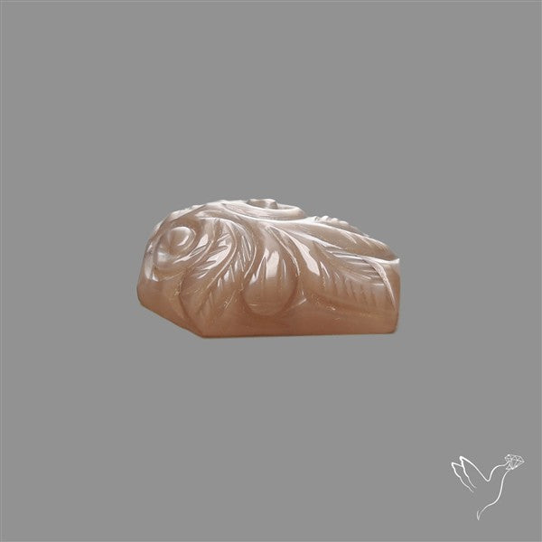 Grey Moonstone Mughal Carving Coffin