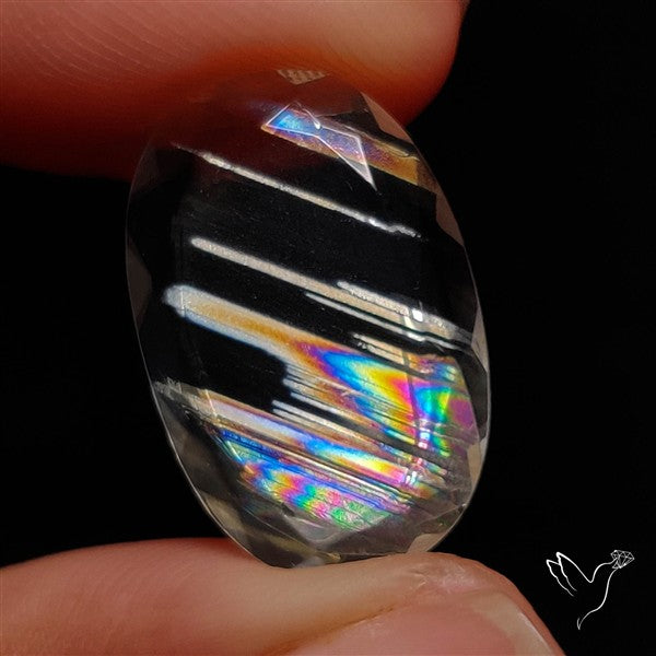 Rare Malawi Moonstone Faceted Portrait Cut