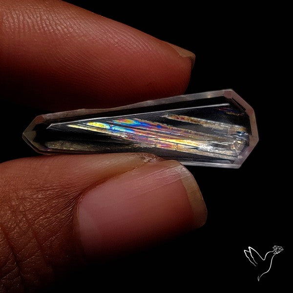 Rare Malawi Moonstone Faceted Portrait Cut