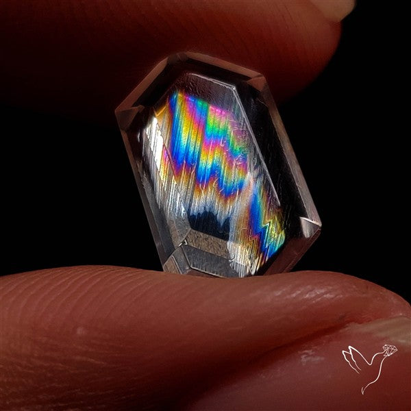 Rare Malawi Moonstone Faceted Portrait Cut