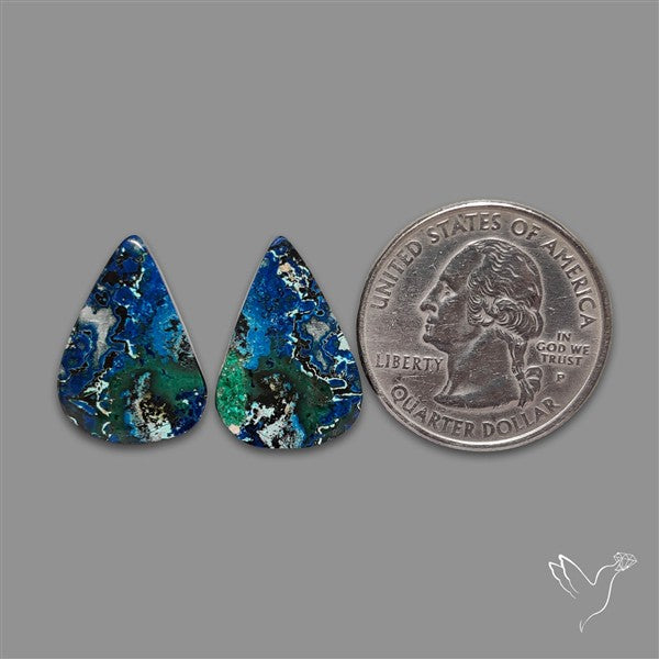 Azurite And Chrysocolla Pair