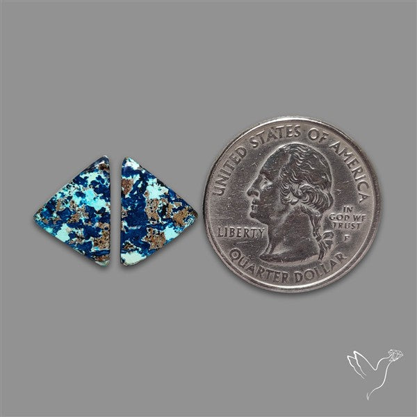 Azurite And Chrysocolla Pair