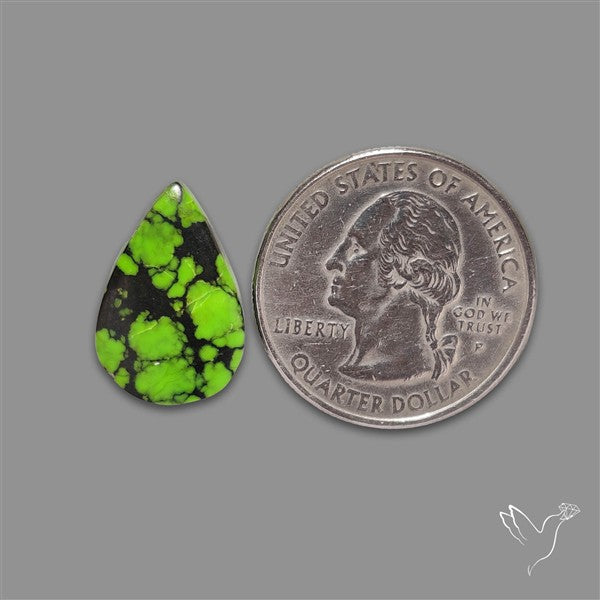 Rare Natural Green Hubei Turquoise Cabochon