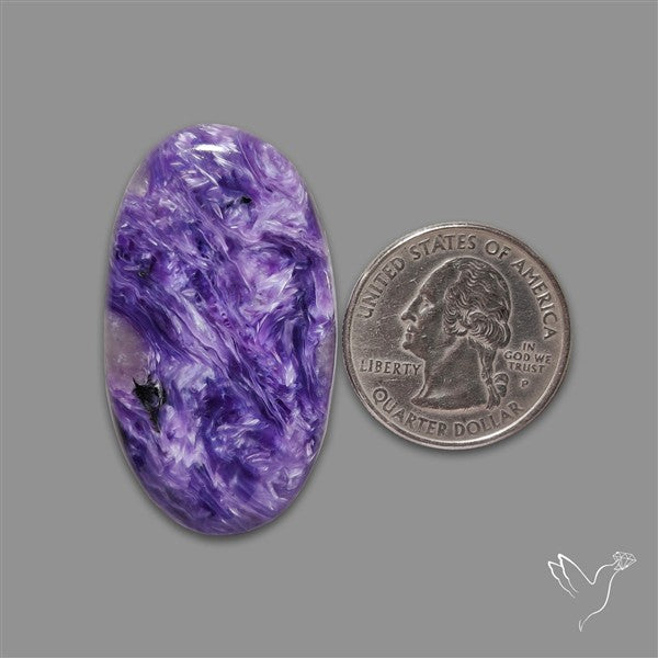 Charoite Cabochon Top Grade Material Deep Purple