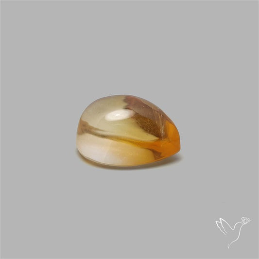 Bicolor Citrine Cabochon High Domed