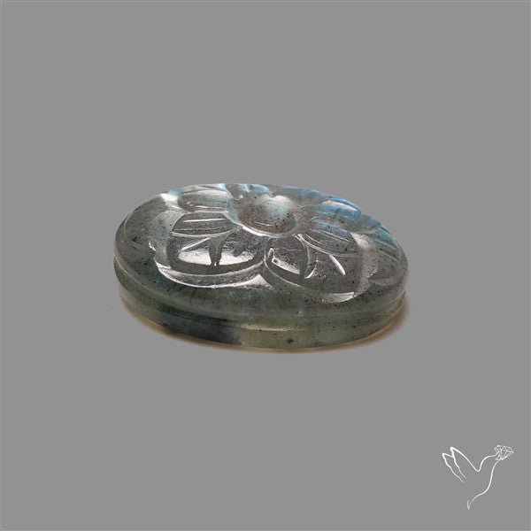 Labradorite Mughal Carving (handcarved)