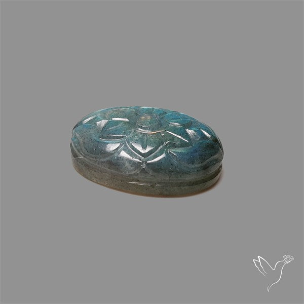 Labradorite Mughal Carving (handcarved)