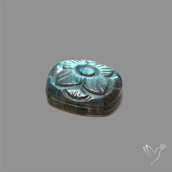Labradorite Mughal Carving (handcarved)