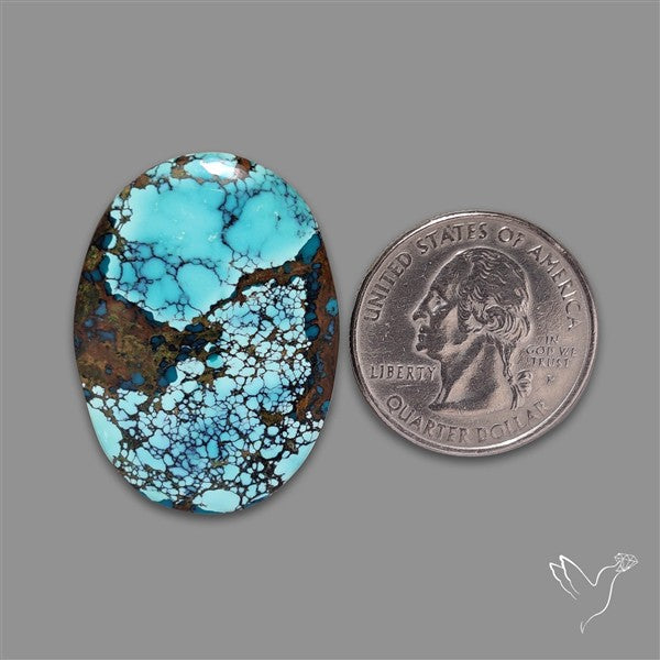 Large Hubei Turquoise Cabochon