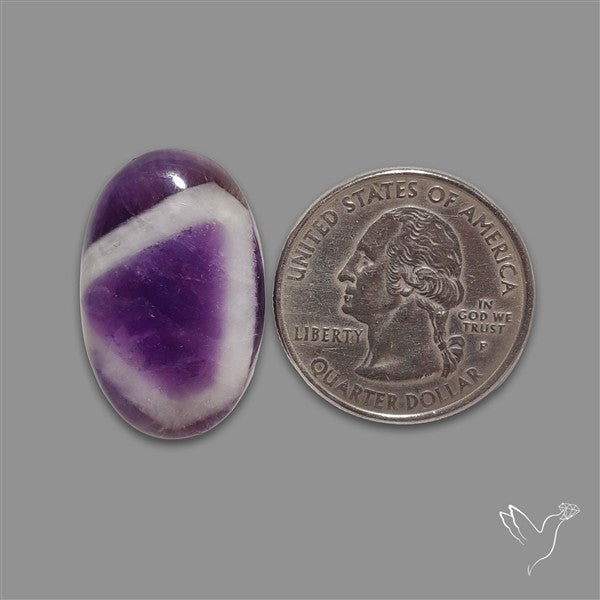 Chevron Amethyst Cabochon