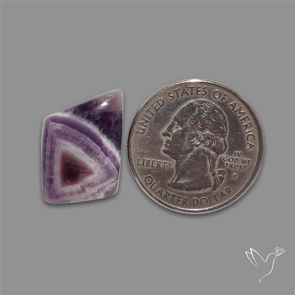 Chevron Amethyst Cabochon