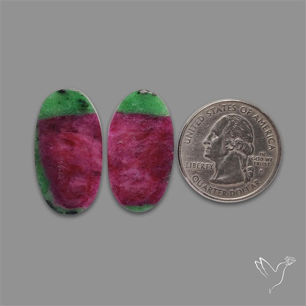 Ruby In Zoisite Pair