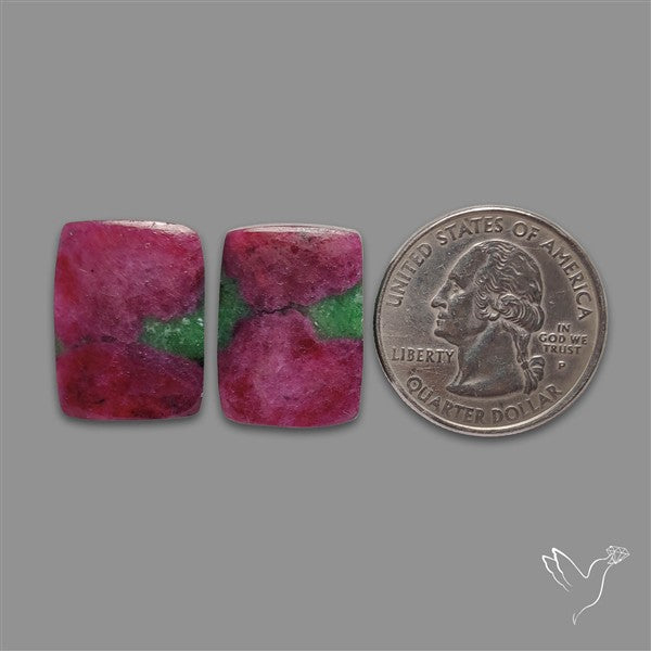 Ruby In Zoisite Pair
