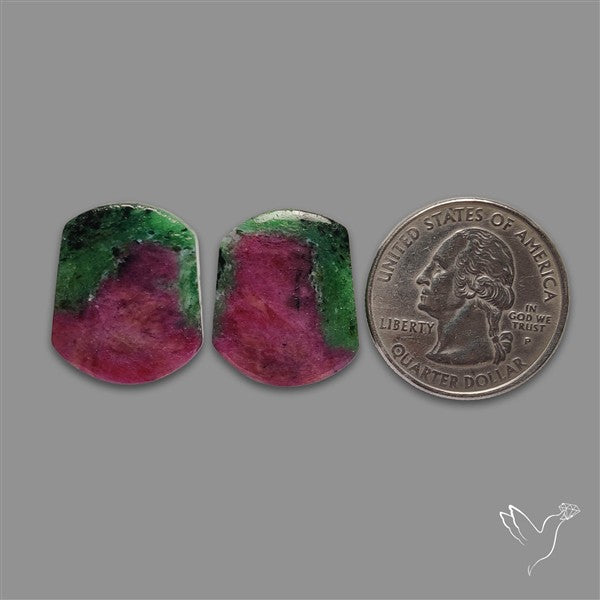 Ruby In Zoisite Pair