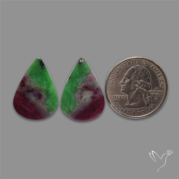 Ruby In Zoisite Pair