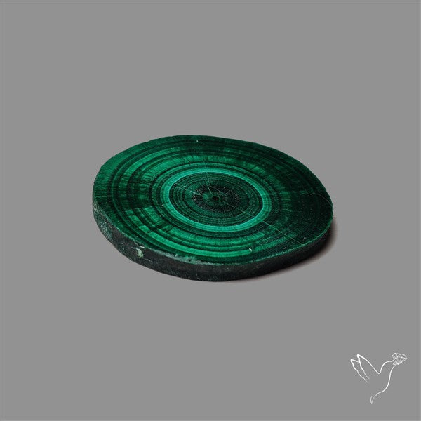 Rare Malachite Stalactite with Chattoyancy Slice