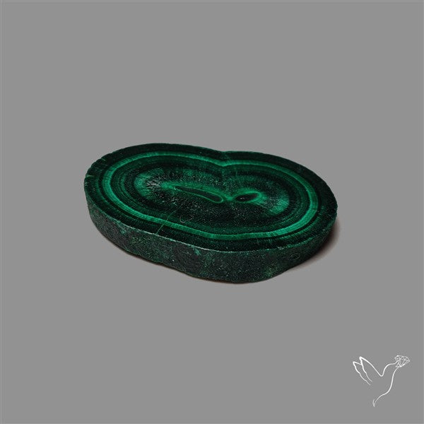 Rare Malachite Stalactite with Chattoyancy Slice