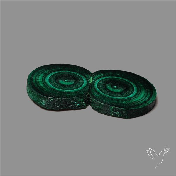 Rare Malachite Stalactite with Chattoyancy Slice