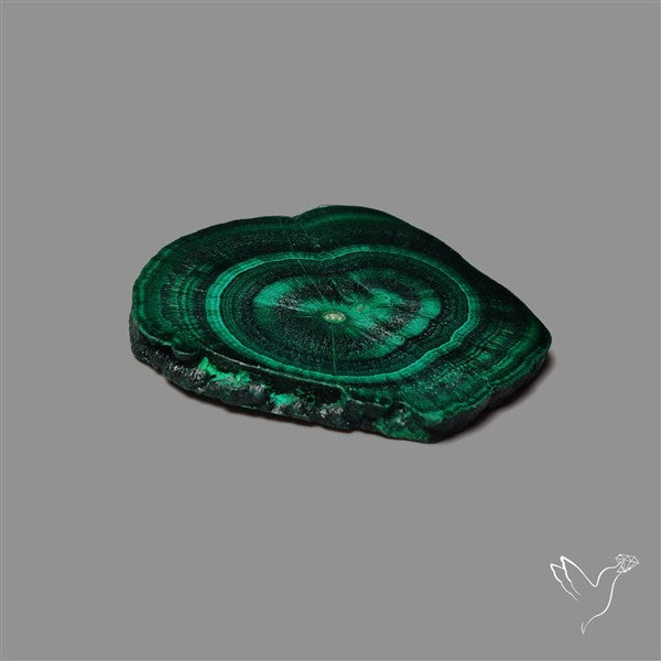 Rare Malachite Stalactite with Chattoyancy Slice