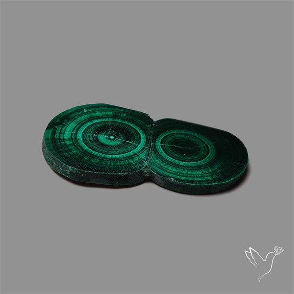 Rare Malachite Stalactite with Chattoyancy Slice