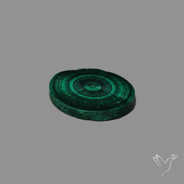 Rare Malachite Stalactite with Chattoyancy Slice