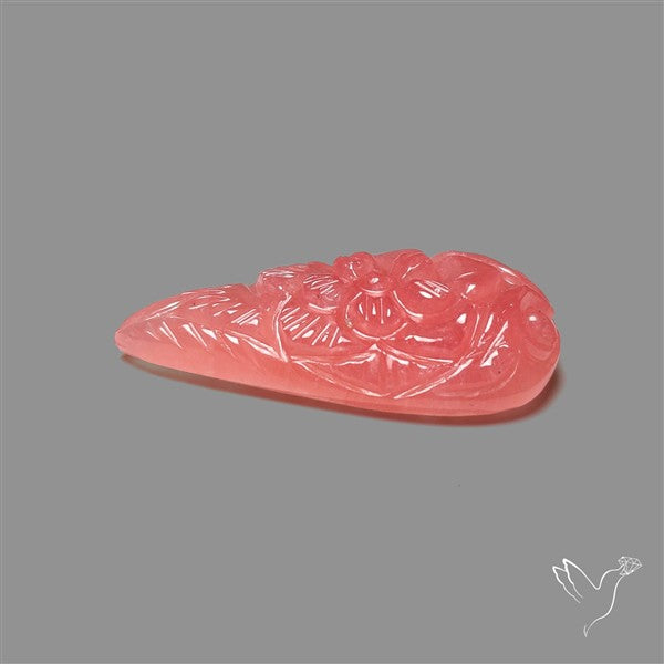 Gemmy Rhodochrosite Mughal Carving (handcarved)