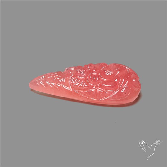 Gemmy Rhodochrosite Mughal Carving (handcarved)