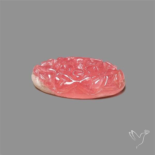 Gemmy Rhodochrosite Mughal Carving (handcarved)